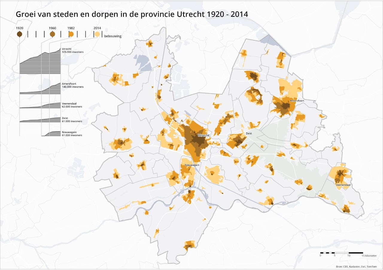 Thematische kaart cartografie Utrecht